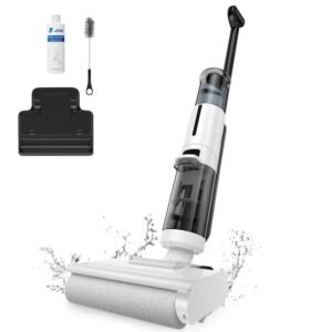 ED12 Lite Akku-Staubsauger, Nass- und Trockenstaubsauger, 1 mm Kantenreinigung, Anti-Tangle-System, leichter Bodenreiniger für Hartböden, Tierhaare